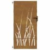 vidaXL Gartentor 85x175 cm Cortenstahl Gras-Design