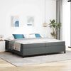vidaXL Boxspringbett Dunkelgrau 200 x 200 cm Stoff