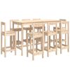 vidaXL 9-tlg. Bar-Set Massivholz Kiefer