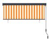 vidaXL Au&szlig;enrollo 160x250 cm Wei&szlig; und Orange