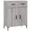vidaXL Highboard Grau Sonoma 69,5x34x180 cm Holzwerkstoff