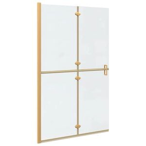 vidaXL Walk-In Duschwand Gold 120 x 6,5 x 190 cm