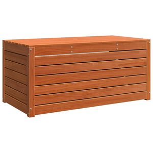 vidaXL Aufbewahrungsbox Holzwerkstoff 101 x 50,5 x 46,5 cm Wachsbraun