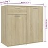 vidaXL Sideboard Sonoma-Eiche 160x36x75 cm Holzwerkstoff