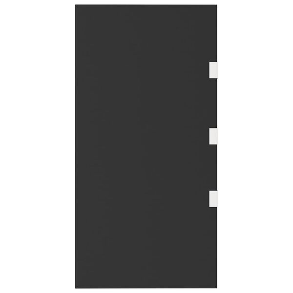 vidaXL Seitenwand f&uuml;r Vordach Schwarz 50x100 cm Hartglas