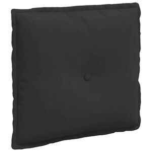 vidaXL R&uuml;cken Kissen Schwarz 50 x 45 cm Mikrofaserstoff