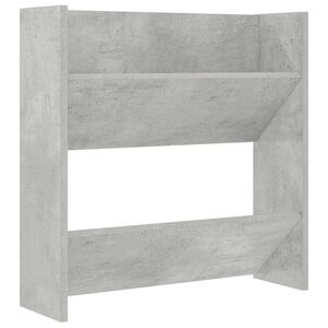 vidaXL Wand-Schuhschrank Betongrau 60x18x60 cm Holzwerkstoff