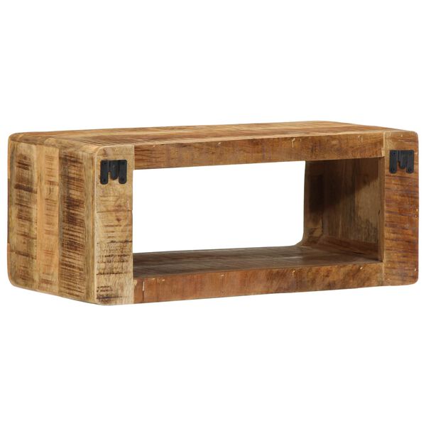 vidaXL TV-Wandschrank 60x30x25 cm Raues Massives Mangoholz