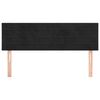 vidaXL Kopfteile Schwarz 144x5x78/88 cm Samt