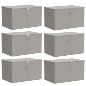 vidaXL Aufbewahrungsbox 6 stk. Vliesstoff 55 x 35 x 32 cm 61,6 L