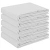 vidaXL Tischdecke 5 stk. Rechteckig Wei&szlig; 140 x 220 cm Polyester