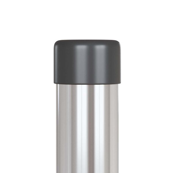 vidaXL Zaunpfosten 12 pcs Silber 70 cm Pulverbeschichteter Stahl