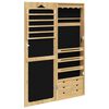 vidaXL Schmuckschrank mit Spiegel Wandmontage 37,5x10x106 cm