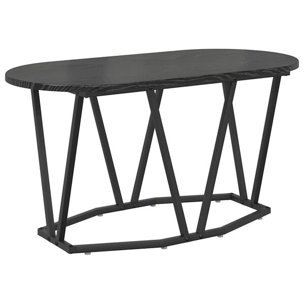 vidaXL Couchtisch Schwarz Eichen-Optik 80 x 40 x 40.5 cm