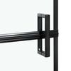 vidaXL Bad-Duschschirm Schwarz und Transparent 116 x 68 x 128 cm