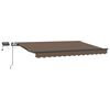 vidaXL Ausziehbare Markise Taupe 500 x 350 cm Stoff und Aluminium