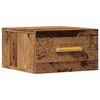 vidaXL Wand-Nachttisch Altholz-Optik 35x35x20 cm