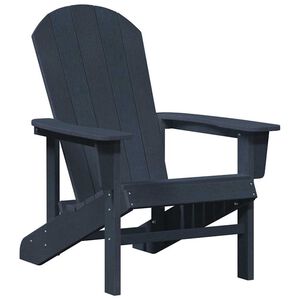 vidaXL Adirondack-Stuhl Marineblau HDPE