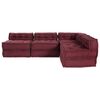 vidaXL Modulares Sofa 4 pcs Kastanienbraun Stoff