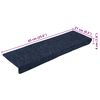 vidaXL Stufenmatten Selbstklebend 10 Stk. 65x21x4 cm Anthrazit Rechteckiger Rand