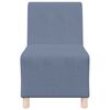 vidaXL | Modulares Armfreies Sofa | Blau 55 x 74 x 82 cm Cordstoff