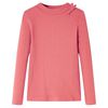 Kinder-Langarmshirt Altrosa 104