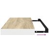 vidaXL Schweberegale 4 Stk. Eichen-Optik und Wei&szlig; 60x23,5x3,8 cm MDF