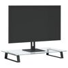 vidaXL Monitorst&auml;nder Schwarz 60x35x8 cm Hartglas und Metall