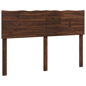 vidaXL Kopfteil mit Live Edge ROSTOCK Dunkelbraun 150 cm