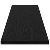 vidaXL Regalbrett 4 pcs Schwarz 100 x 20 x 1.5 cm Holzwerkstoff