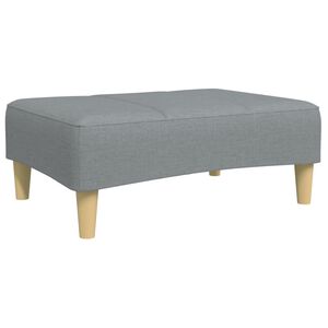 vidaXL Fu&szlig;hocker Hellgrau 77x55x31 cm Stoff