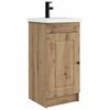 vidaXL Badezimmerschrank mit Waschbecken Artisan-Eiche