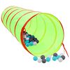 vidaXL Spieltunnel mit 250 Bällen Grün 175 cm Polyester