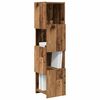 vidaXL Eckschrank Altholz 25,5x25x102cm Holzwerkstoff
