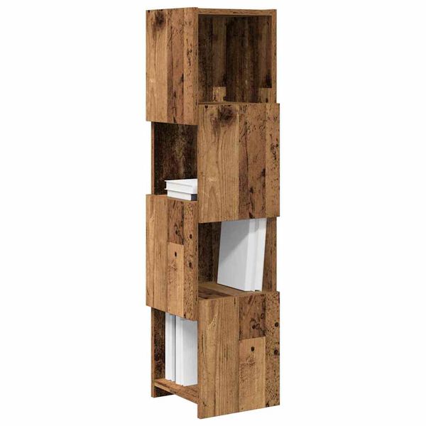 vidaXL Eckschrank Altholz 25,5x25x102cm Holzwerkstoff