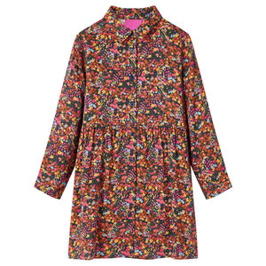 Kinderkleid mit Langen &Auml;rmeln Mehrfarbig 104