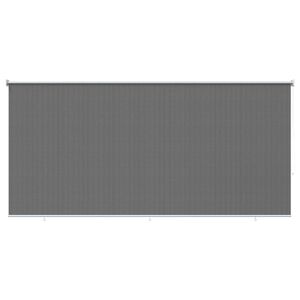 vidaXL Au&szlig;enrollo 90% UV-Block Hellgrau 350 x 230 cm HDPE