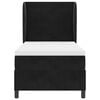vidaXL Boxspringbett mit Matratze Schwarz 200 x 80 cm Polyester