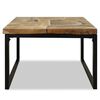 vidaXL Couchtisch Teak Harz 60x60x40 cm
