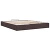 vidaXL Ottoman-Bett ohne Matratze Dunkelbraun 160x200 cm Stoff