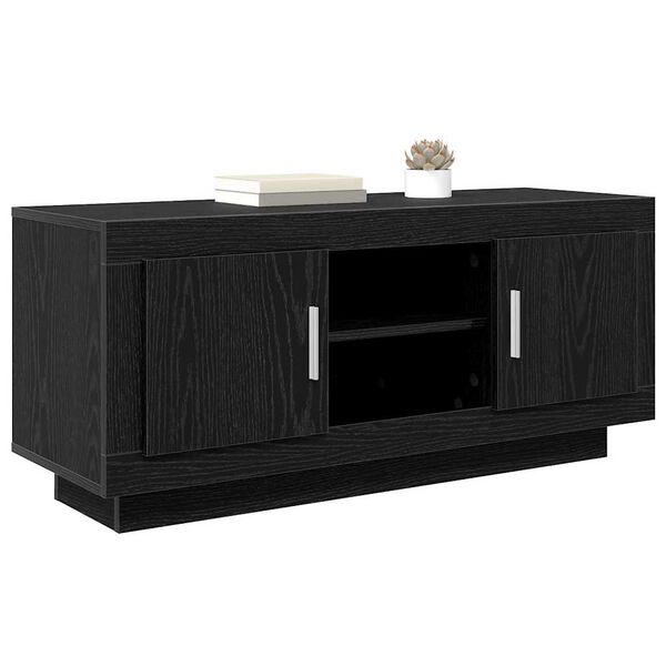 vidaXL TV-Schr&auml;nk Schwarz Eichen-Optik 102 x 35 x 45 cm Holzwerkstoff