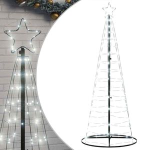 vidaXL LED Weihnachtsbaum 200 LEDs Kaltweiß 180 cm