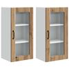 vidaXL K&uuml;chenschrank 2 pcs Artisan-Eiche 40 x 31 x 80 cm Holzwerkstoff