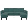 vidaXL Wohnzimmer Couch 3 pcs Dunkelgr&uuml;n