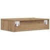 vidaXL TV-Schrank mit LED-Leuchten Artisan-Eiche 60x35x15,5 cm