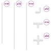 vidaXL PVC Rohr 29 pcs Wei&szlig; PP und PE