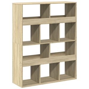 vidaXL B&uuml;cherregal Sonoma-Eiche 100x33x125,5 cm Holzwerkstoff