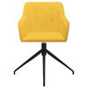 vidaXL Esszimmerst&uuml;hle Drehbar 6 Stk. Gelb Stoff