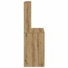 vidaXL Schreibtisch mit Regal Artisan-Eiche 100x45x140cm Holzwerkstoff