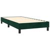vidaXL Boxspringbett mit Matratze & LED Dunkelgr&uuml;n 90x200 cm Samt